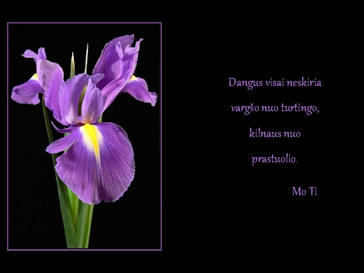 Dangus visai neskiria vargšo nuo turtingo, kilnaus nuo prastuolio. Mo Ti Dangus visai neskiria vargšo nuo turtingo, kilnaus nuo prastuolio. Mo Ti