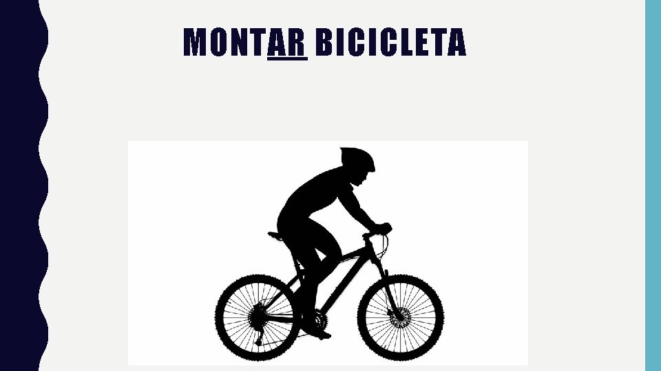 MONTAR BICICLETA 