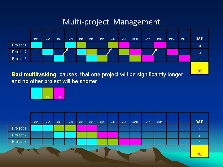 Multi-project Management w 1 w 2 w 3 w 4 w 5 w 6