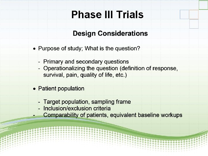 Phase III Trials 