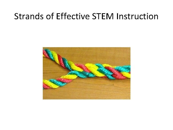 Strands of Effective STEM Instruction 