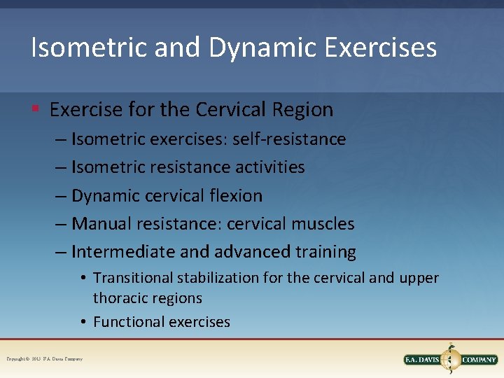 Isometric and Dynamic Exercises § Exercise for the Cervical Region – Isometric exercises: self-resistance