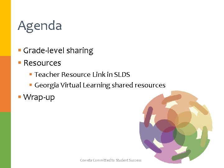 Agenda § Grade-level sharing § Resources § Teacher Resource Link in SLDS § Georgia