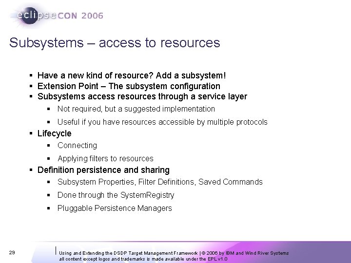 Subsystems – access to resources § Have a new kind of resource? Add a Subsystems – access to resources § Have a new kind of resource? Add a