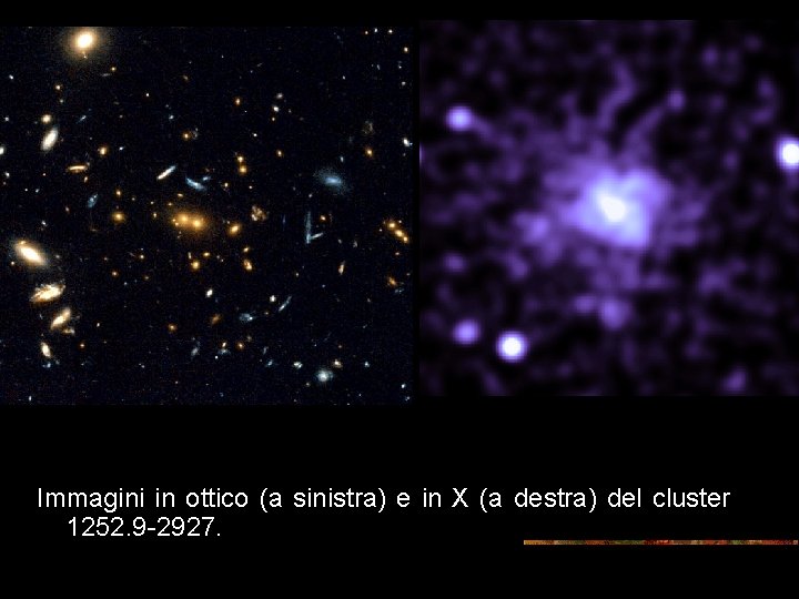 Immagini in ottico (a sinistra) e in X (a destra) del cluster 1252. 9