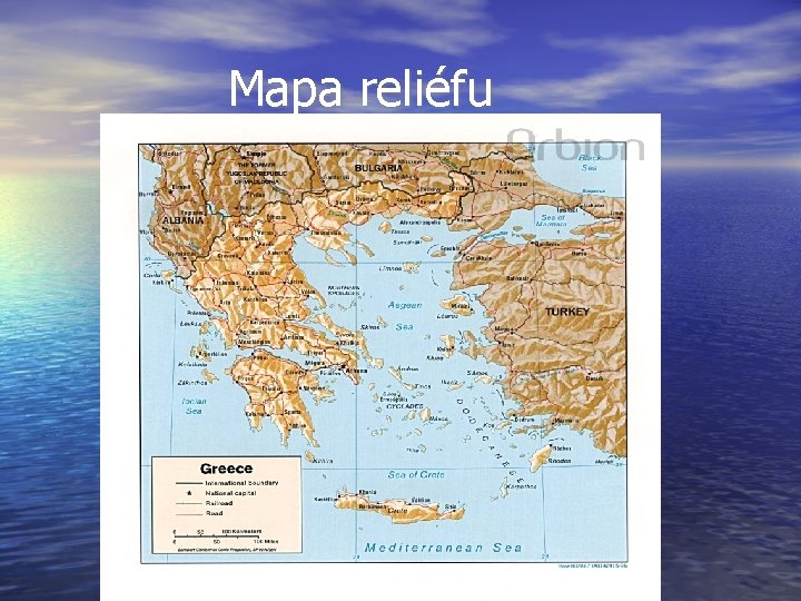 Mapa reliéfu 