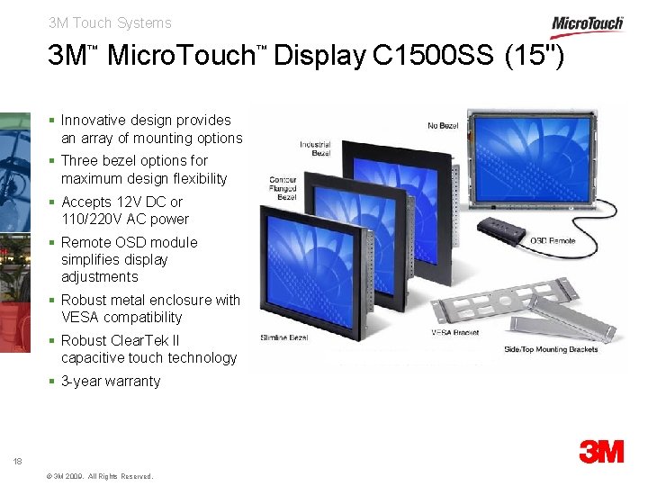 3 M Touch Systems 3 M Micro. Touch Display C 1500 SS (15") ™
