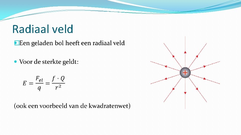 Radiaal veld � 