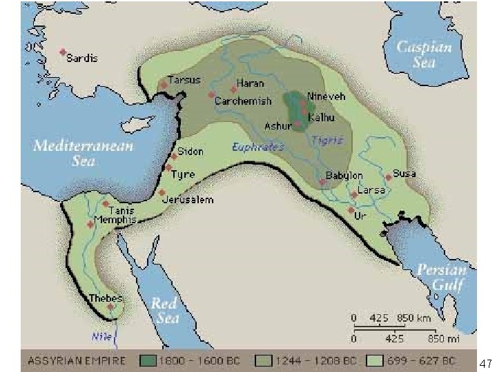 Map - Assyrian Empire 47 