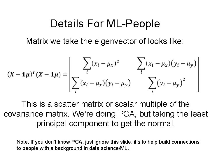 Details For ML-People Matrix we take the eigenvector of looks like: This is a