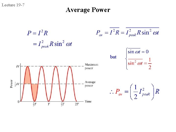 Lecture 19 -7 Average Power but 
