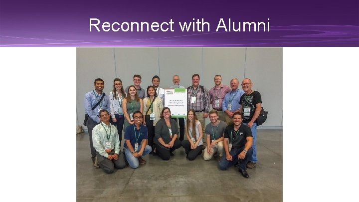 Reconnect with Alumni 