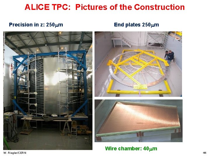 ALICE TPC: Pictures of the Construction Precision in z: 250 m W. Riegler/CERN End