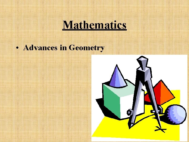 Mathematics • Advances in Geometry 