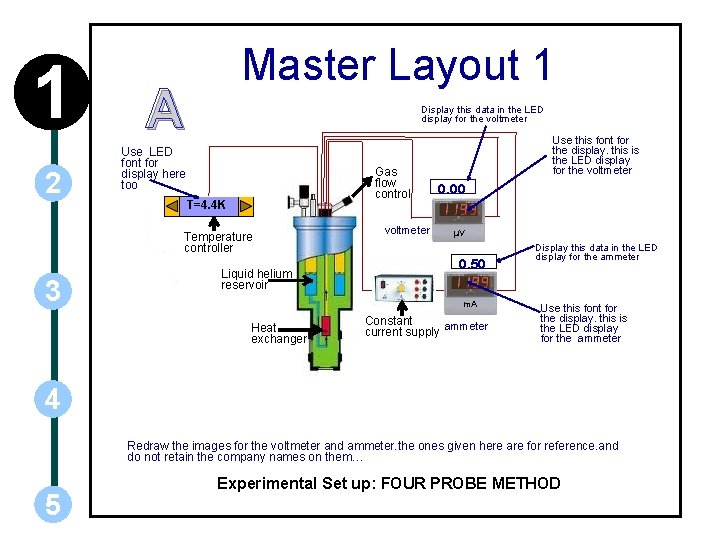 1 2 Master Layout 1 A Display this data in the LED display for