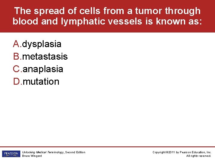 The spread of cells from a tumor through blood and lymphatic vessels is known