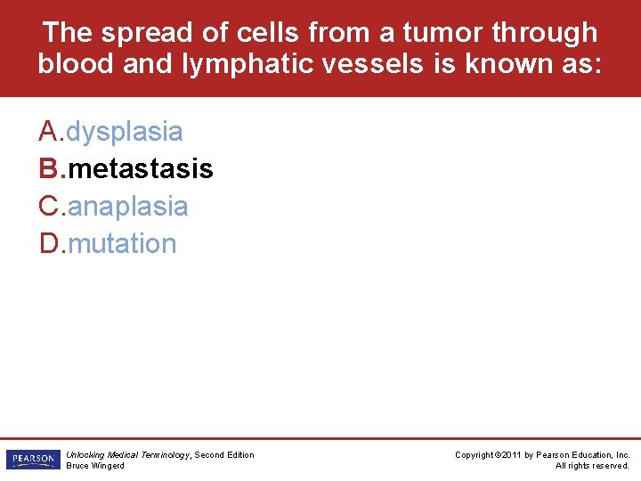 The spread of cells from a tumor through blood and lymphatic vessels is known