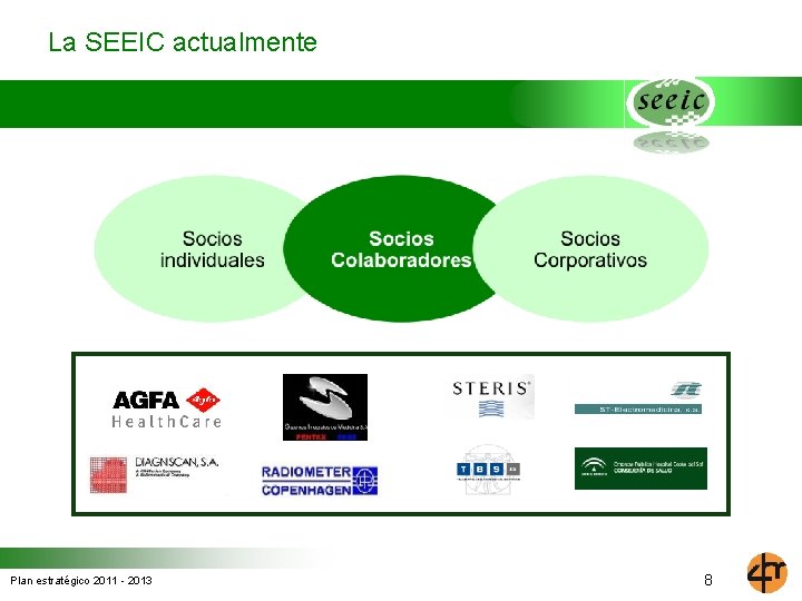 La SEEIC actualmente Plan estratégico 2011 - 2013 8 