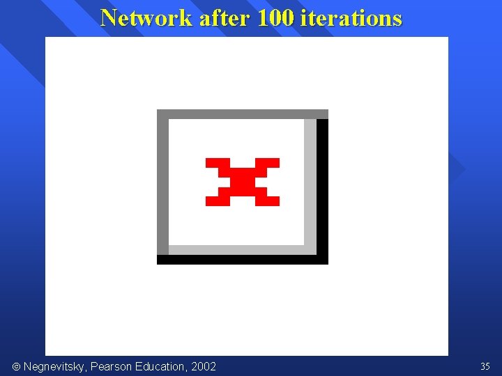 Network after 100 iterations Negnevitsky, Pearson Education, 2002 35 