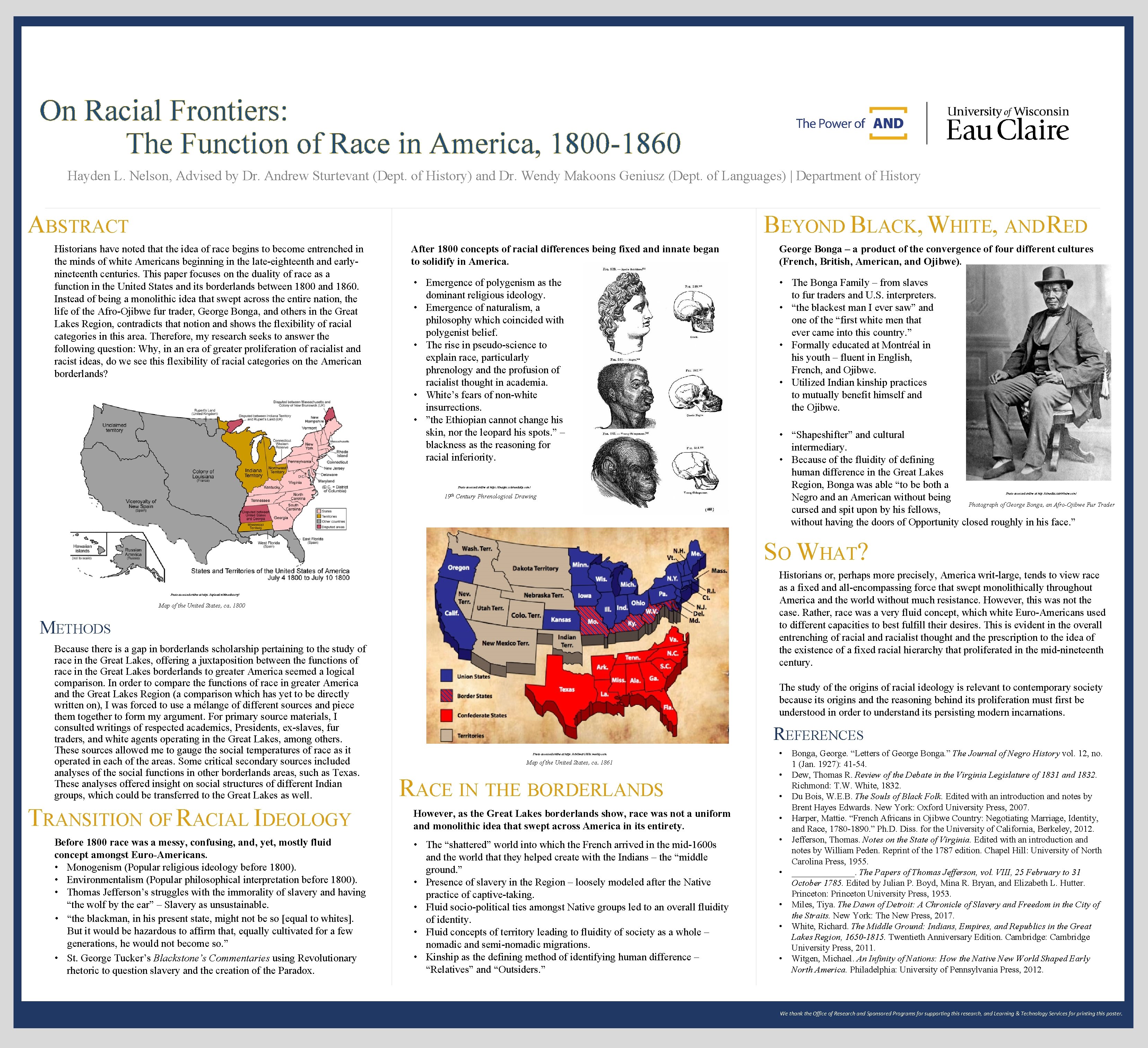 On Racial Frontiers: The Function of Race in America, 1800 -1860 Hayden L. Nelson,