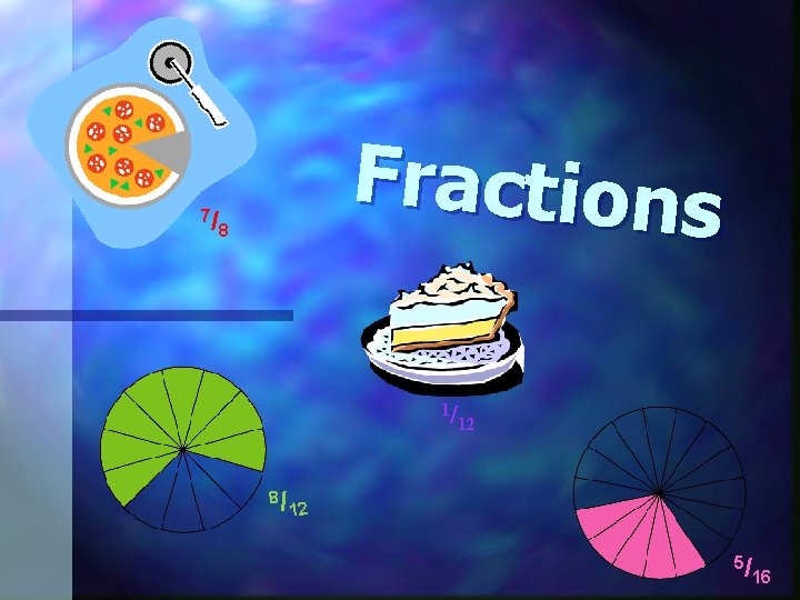 7/ Fractions 8 1/ 8/ 12 12 5/ 16 