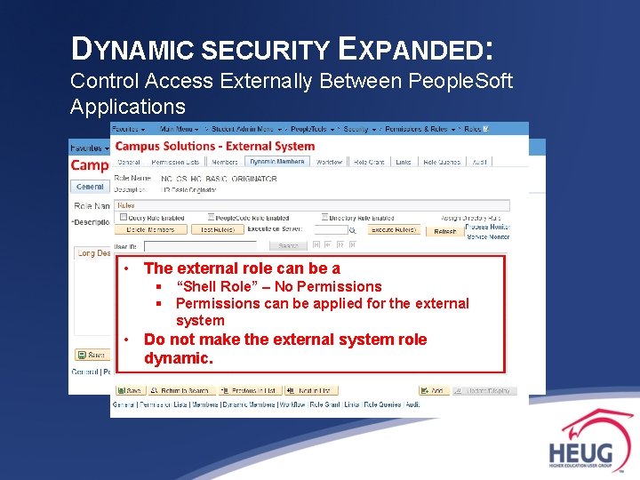 DYNAMIC SECURITY EXPANDED: Control Access Externally Between People. Soft Applications 3. Create role [if