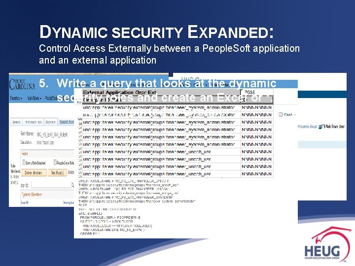 DYNAMIC SECURITY EXPANDED: Control Access Externally between a People. Soft application and an external