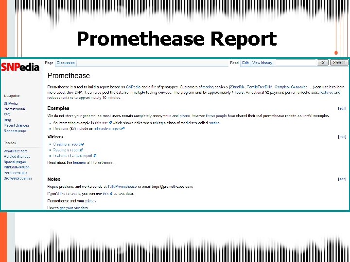 Promethease Report 