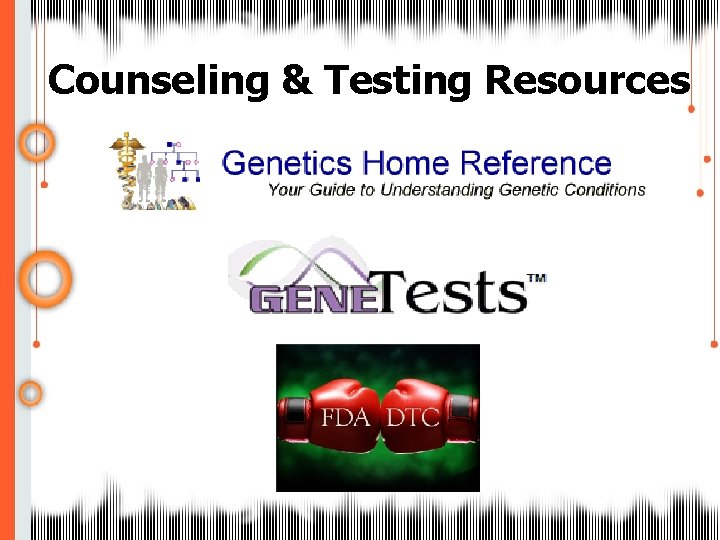 Counseling & Testing Resources 
