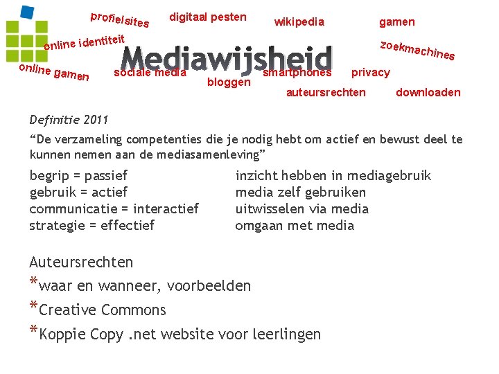 profiels ites online iden online digitaal pesten wikipedia gamen titeit gamen Mediawijsheid sociale media