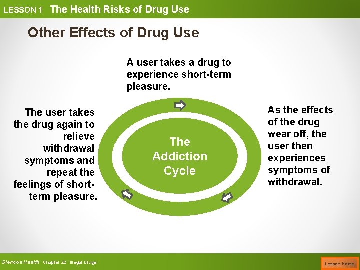 LESSON 1 The Health Risks of Drug Use Other Effects of Drug Use A