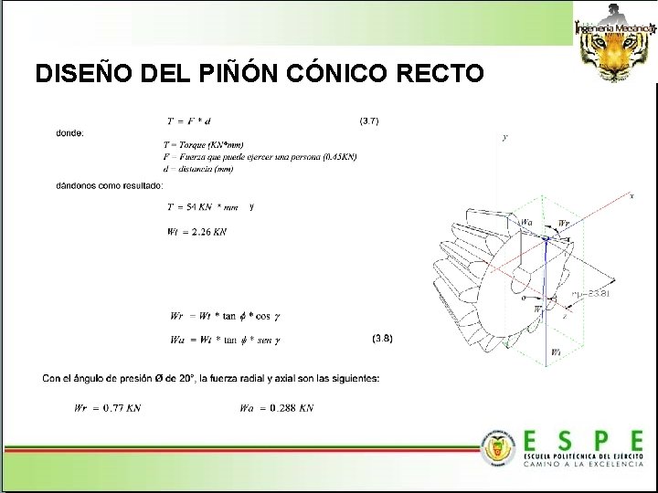 DISEÑO DEL PIÑÓN CÓNICO RECTO 