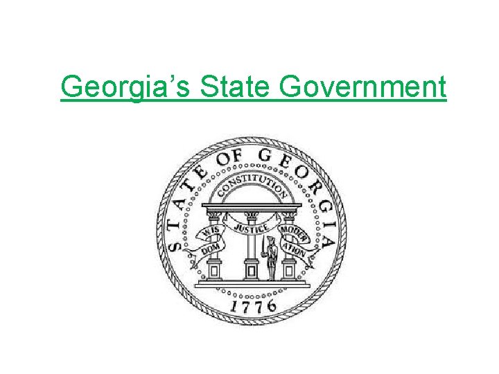 Georgia’s State Government 