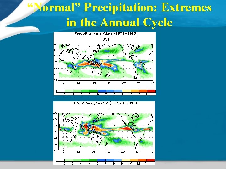 “Normal” Precipitation: Extremes in the Annual Cycle 