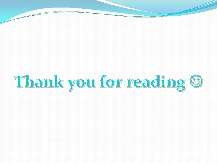 Thank you for reading 