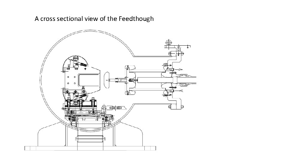 A cross sectional view of the Feedthough 