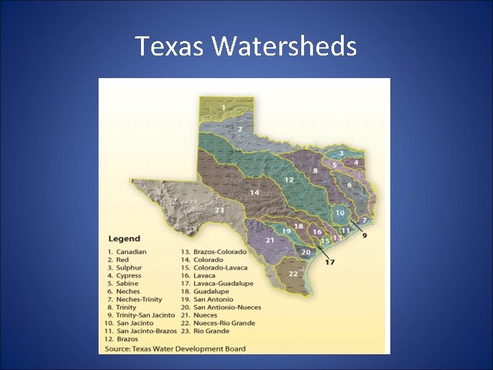 Texas Watersheds 