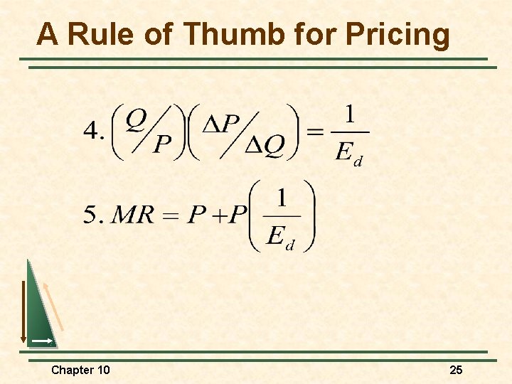 A Rule of Thumb for Pricing Chapter 10 25 