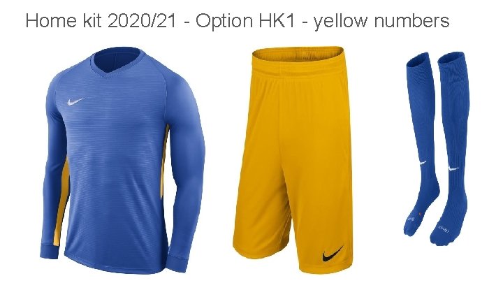 Home kit 2020/21 - Option HK 1 - yellow numbers 