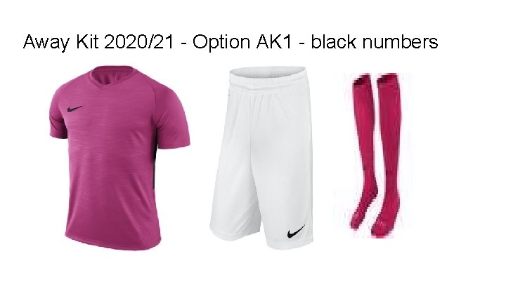 Away Kit 2020/21 - Option AK 1 - black numbers 