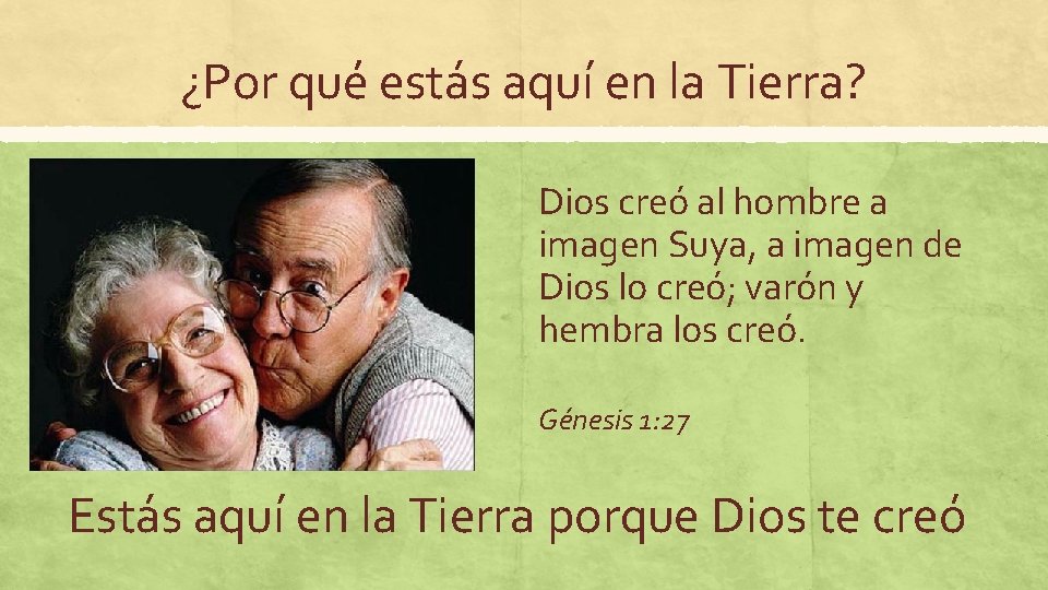 ¿Por qué estás aquí en la Tierra? Dios creó al hombre a imagen Suya,