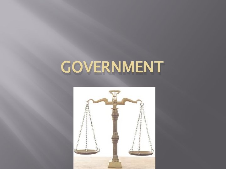 GOVERNMENT 