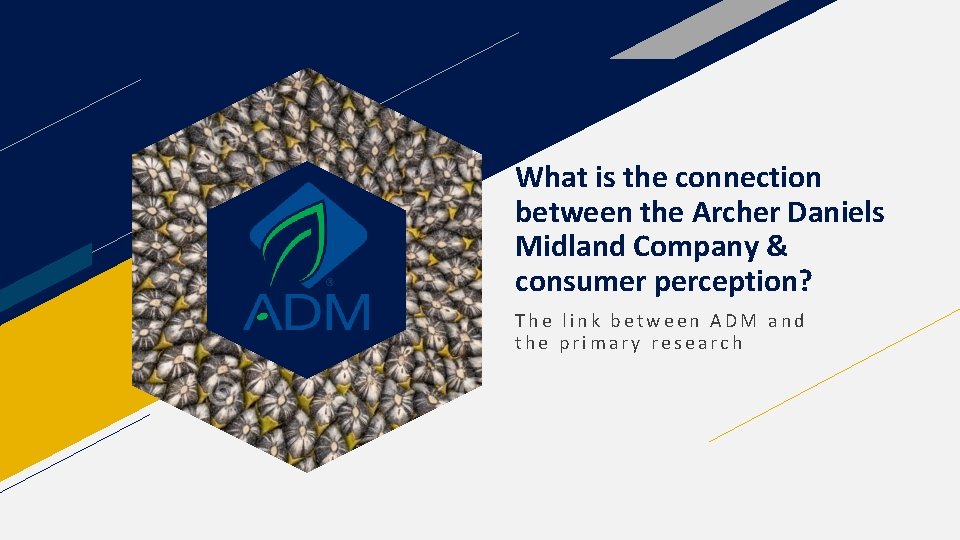 What is the connection between the Archer Daniels Midland Company & consumer perception? The