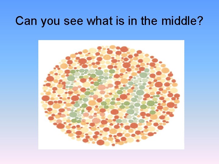 Can you see what is in the middle? 