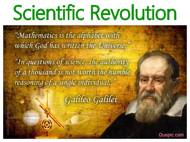 Scientific Revolution Quopic. com 