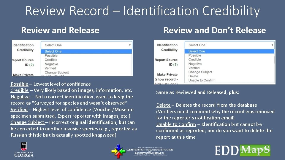 Review Record – Identification Credibility Review and Release Possible – Lowest level of confidence