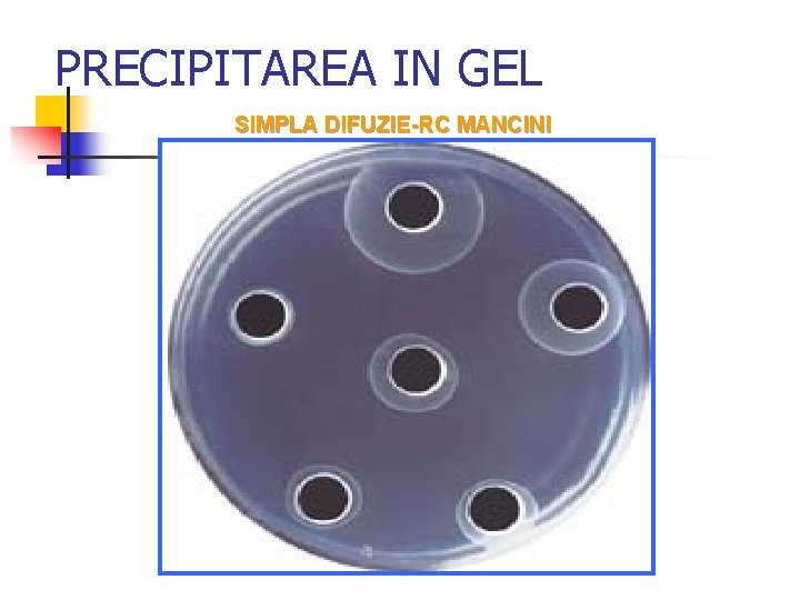 PRECIPITAREA IN GEL SIMPLA DIFUZIE-RC MANCINI 