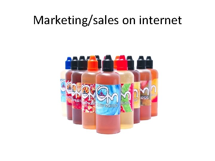 Marketing/sales on internet 