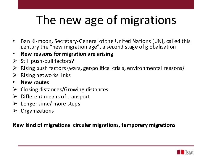 The new age of migrations • Ban Ki-moon, Secretary-General of the United Nations (UN),