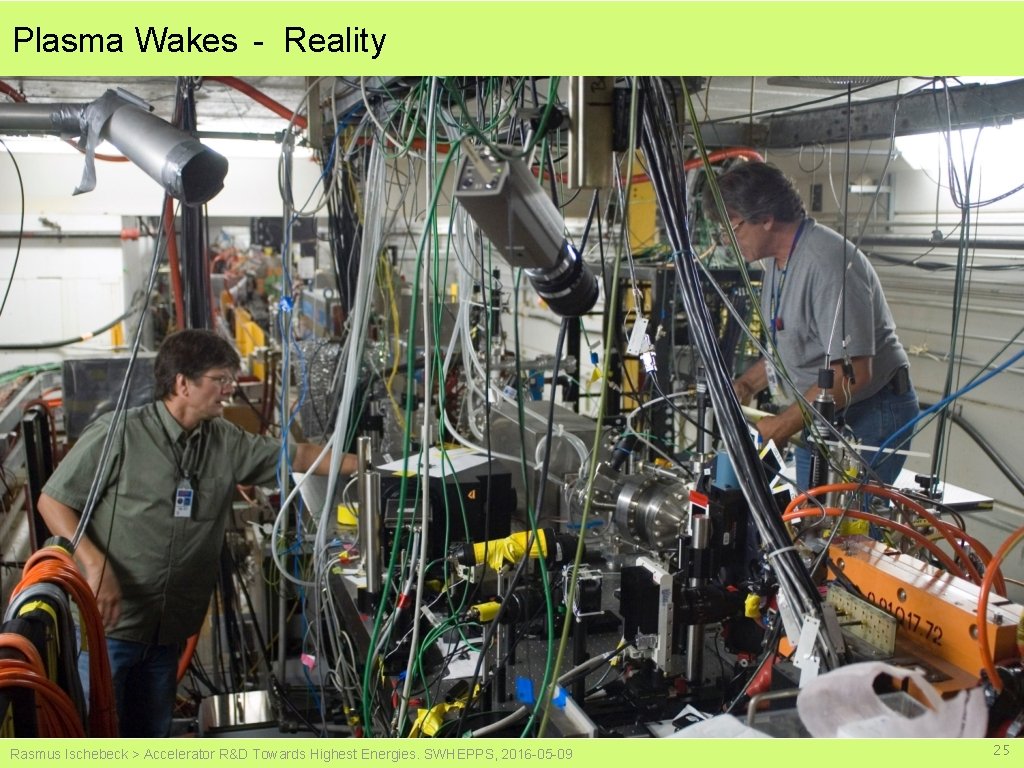 Plasma Wakes - Reality Rasmus Ischebeck > Accelerator R&D Towards Highest Energies. SWHEPPS, 2016